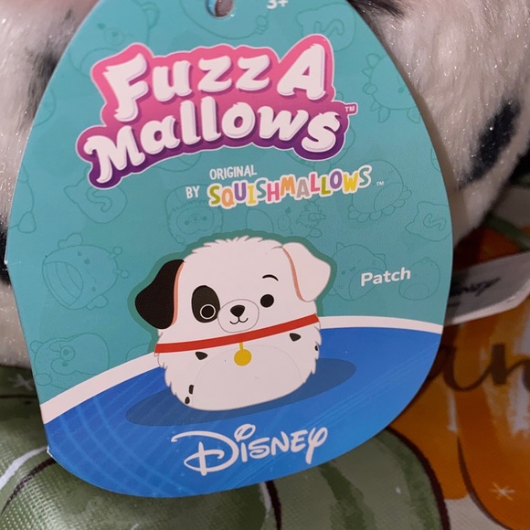 Squishmallows Disney patch Dalmatian fuzzy Plush - Picture 3 of 4
